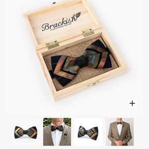NEW Men’s Turkey, Goose Feather Bow Tie - Brackish brand, “Ferrelle” Style